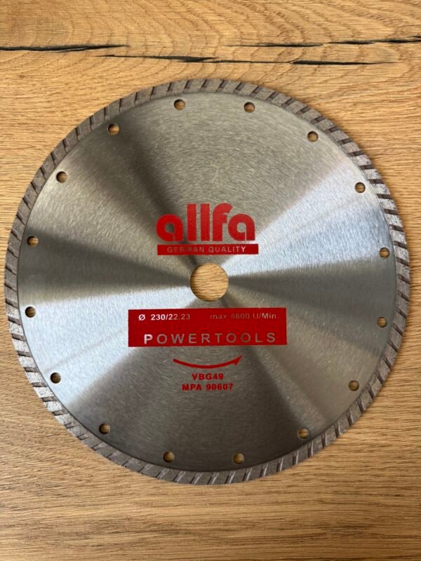 allfa Diamant-Trennscheibe Universal | 230 mm | für Beton & Stein